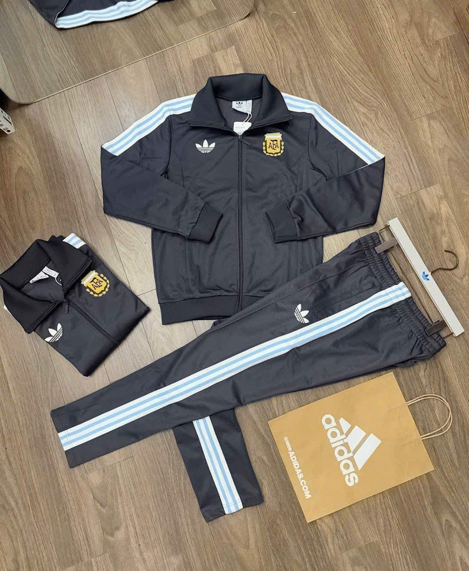 Set Quần Áo Adidas Black Argentina Beckenbauer Track Top [ IU2155 / IU2157 ]