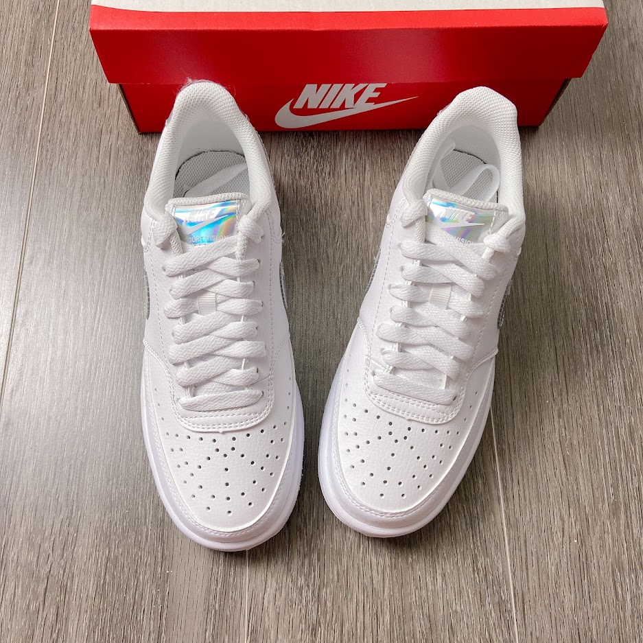 Giày Nike COURT VISION LOW logo lấp lánh CW5596-100