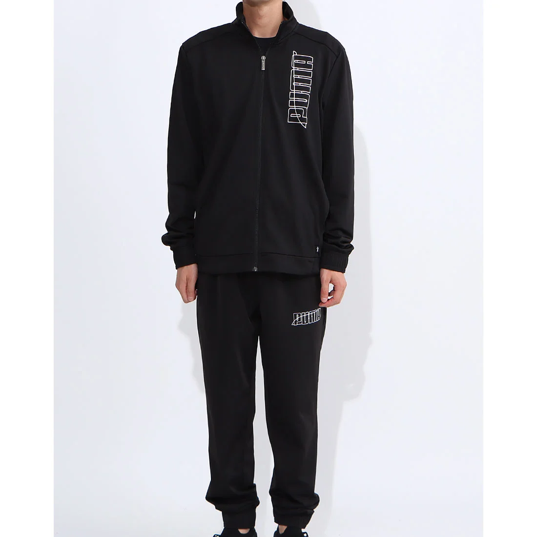 Set Quần Áo Puma Graphic Tracksuit Black [ 585325 01 ]