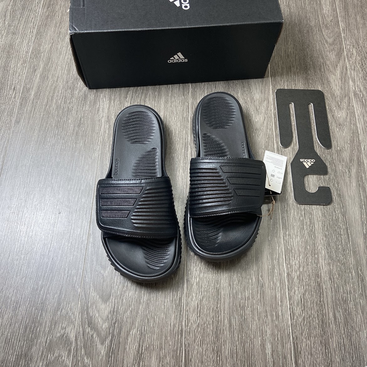 Dép Adidas AlphaBounce Triple Black 2.0 [ GY9416 ]