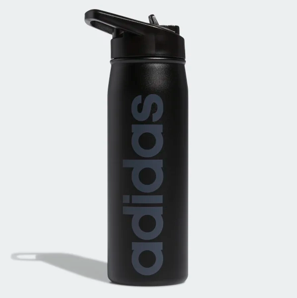 Bình Giữ Nhiệt Adidas Steel Straw Metal Bottle 600ml Black [ EW9602 ]