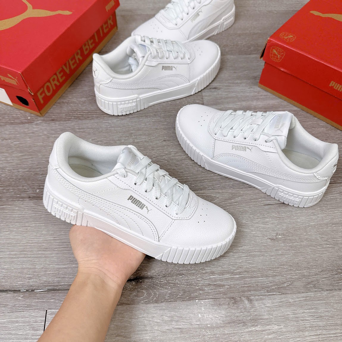 Giày Puma Carina 2.0 White [ 385849 02 ]