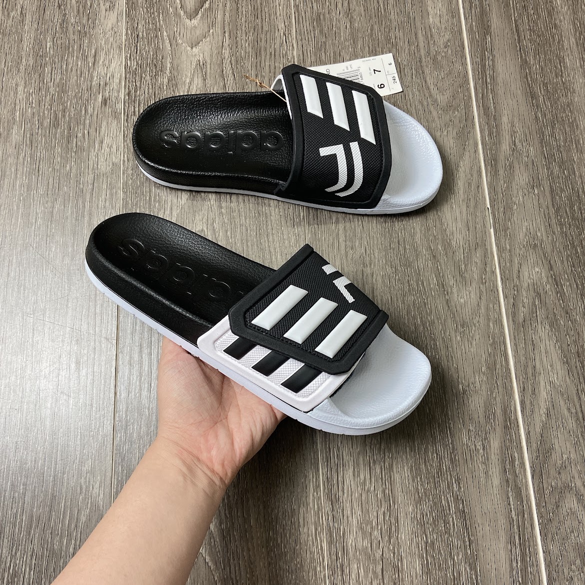Dép Adidas ADILETTE TND Juventus Có Hộp [ GZ5939 ]