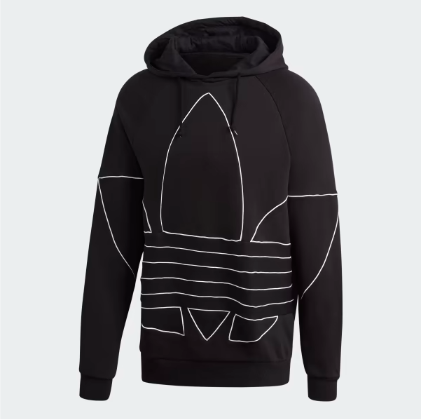 Áo Adidas Hoodie Big Trefoil Outline Black [ GE0823 ]