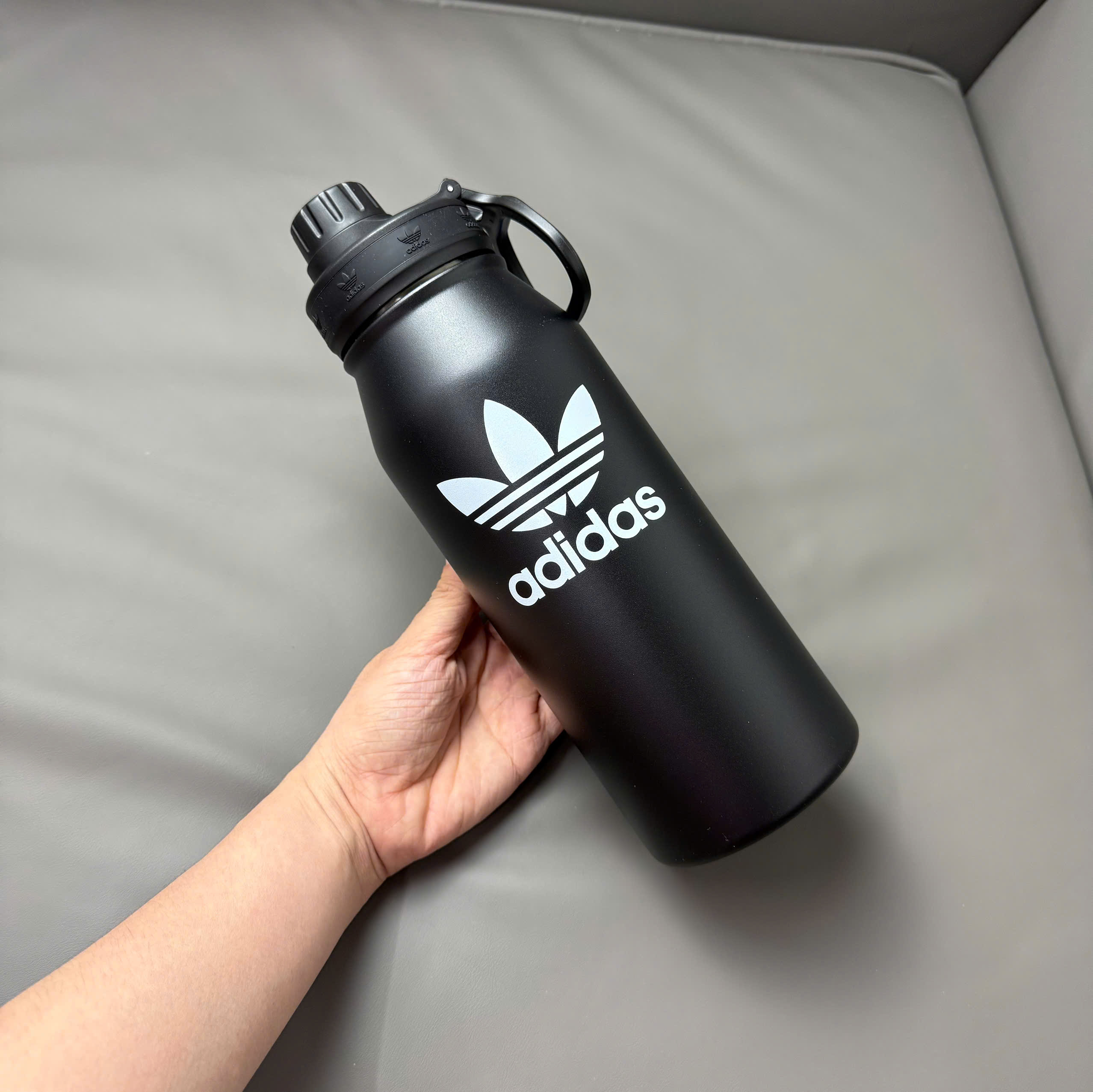 Bình Giữ Nhiệt Adidas Steel Metal Bottle 1L Black [ GA5109 ]