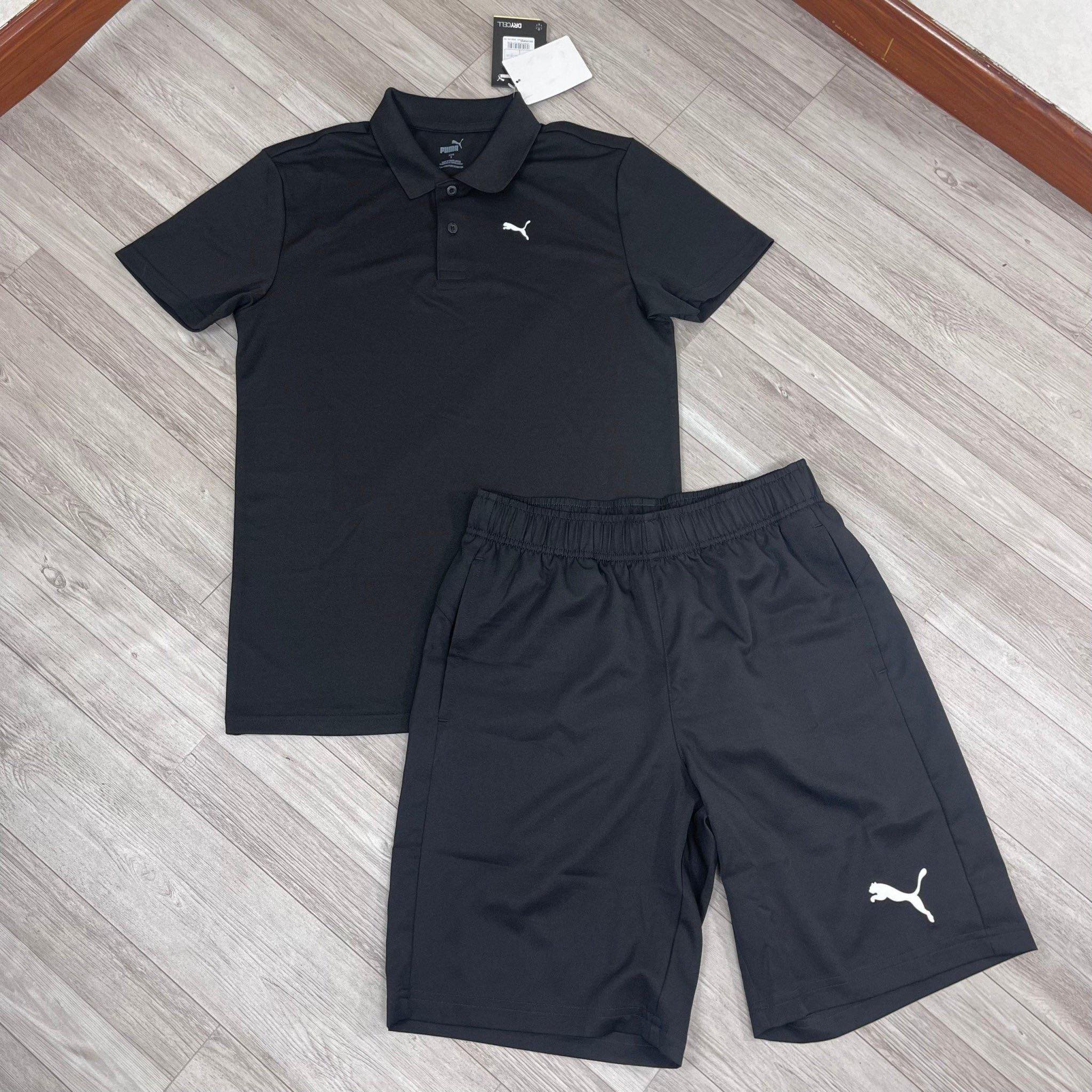 Set Quần Áo Puma Polo Active Woven 9 Inch Shorts Black [ 521933-01 / 588885-01 ]