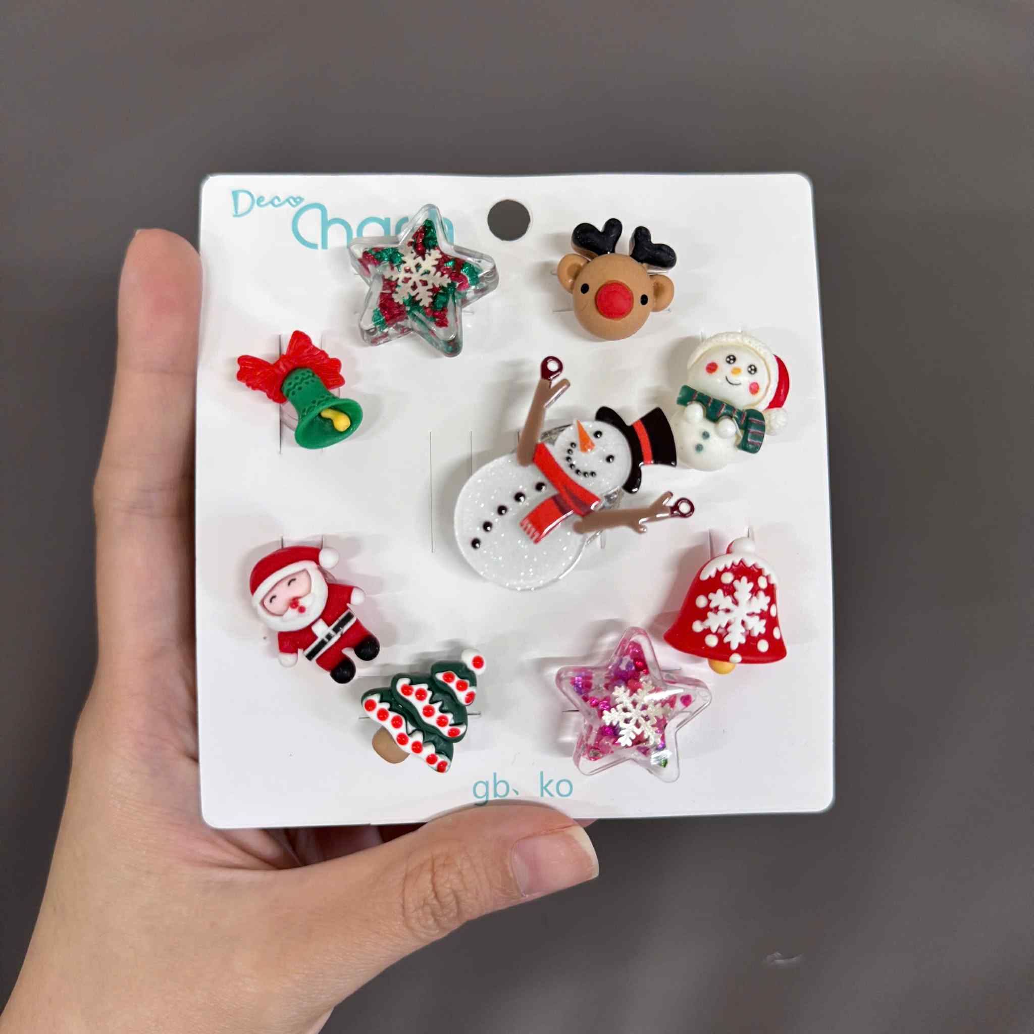 Combo 10 chiếc Jibbitz Crocs, Sticker Gắn Dép, Charm Bearbrick