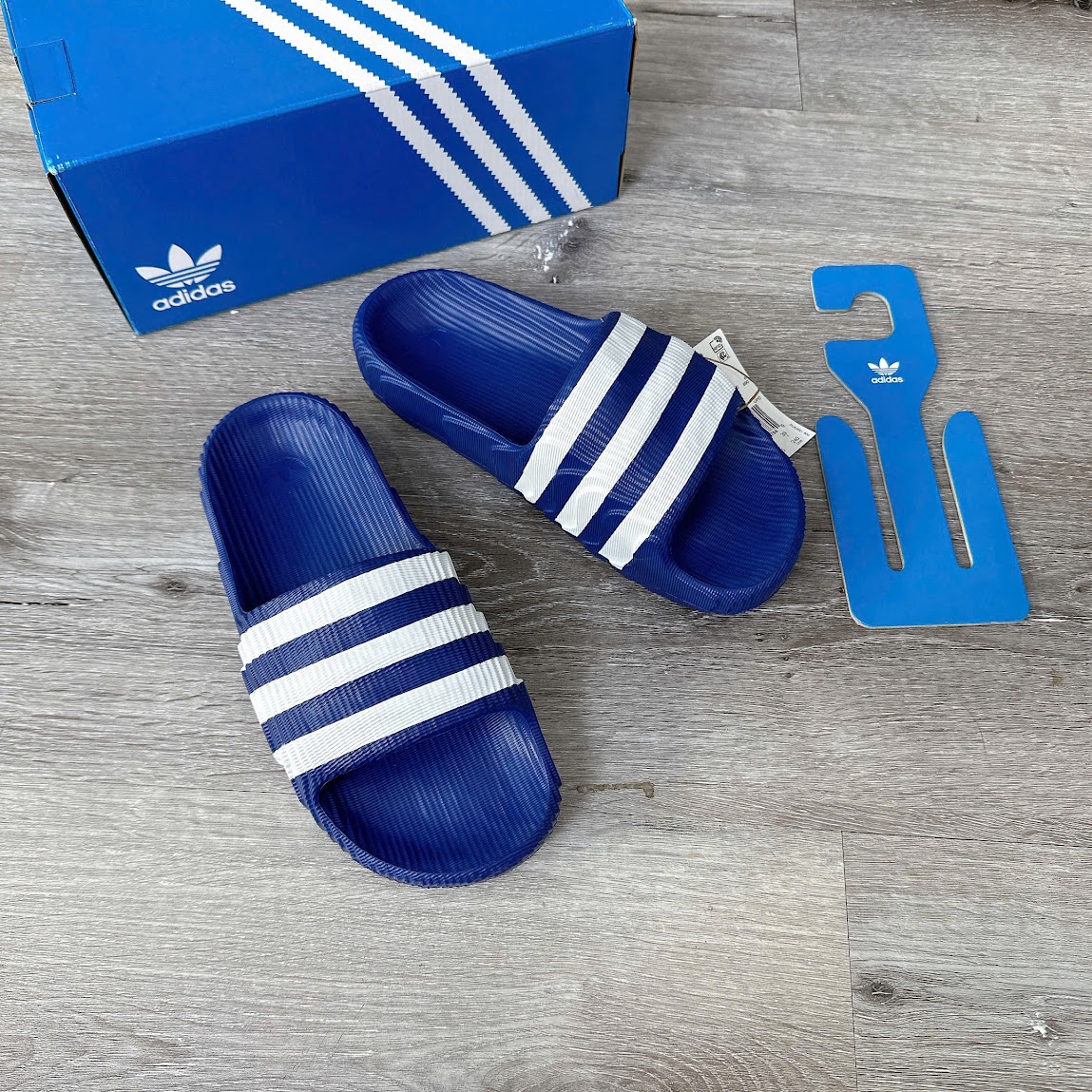 Dép Adidas Adilette 22 Blue White [ IF3667 ]