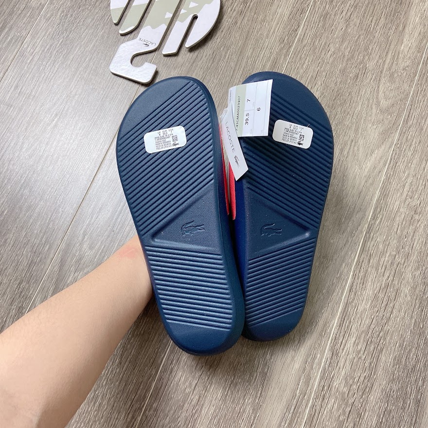 Dép Lacoste Croco Slide TRI 2 CMA Navy White