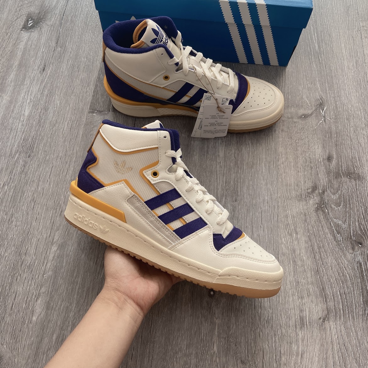 Giày Forum Adidas Exhibit Mid 2 White [ GX4119 ]