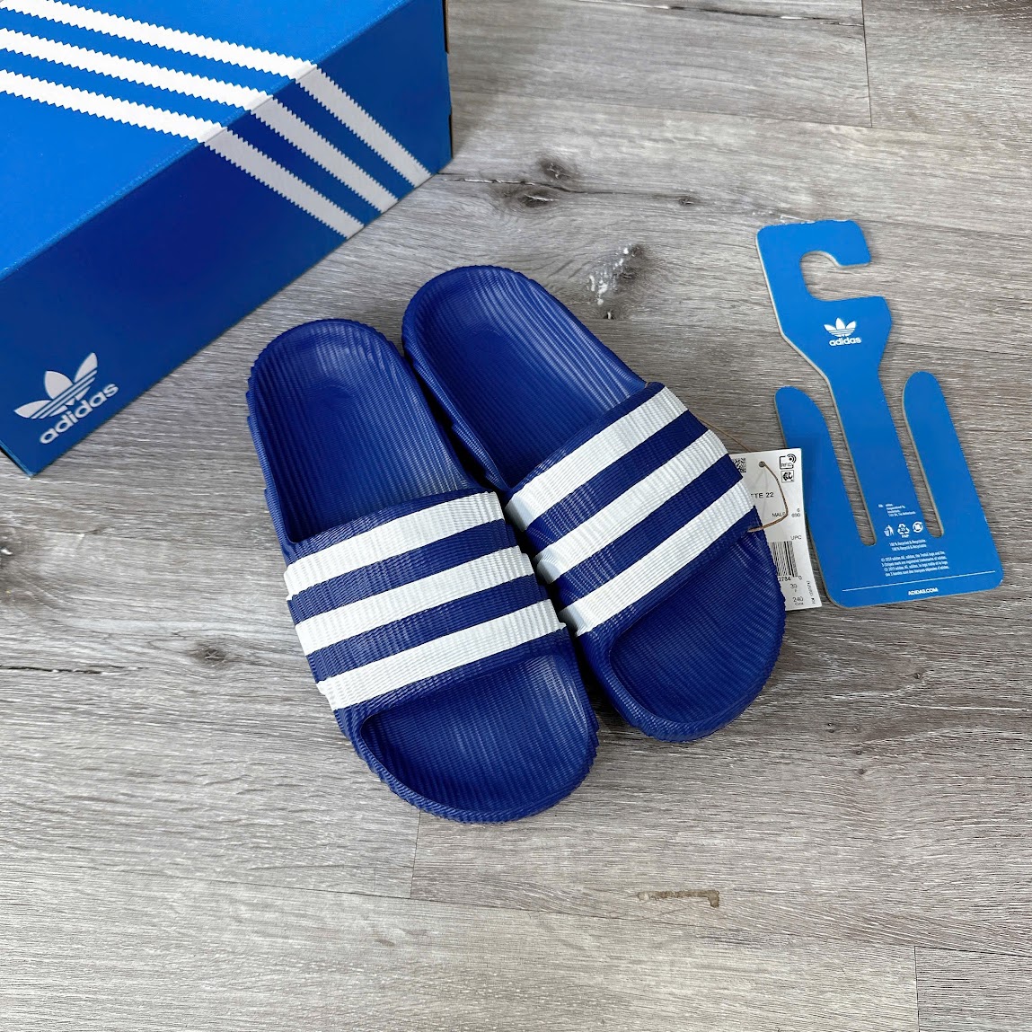 Dép Adidas Adilette 22 Blue White [ IF3667 ]