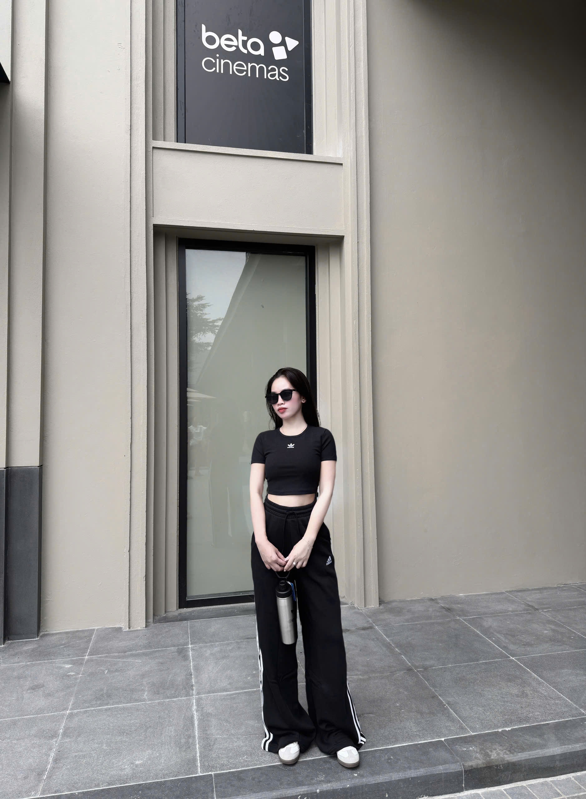 Quần Adidas Essentials 3 Stripes French Terry Black [ HZ5747 ]