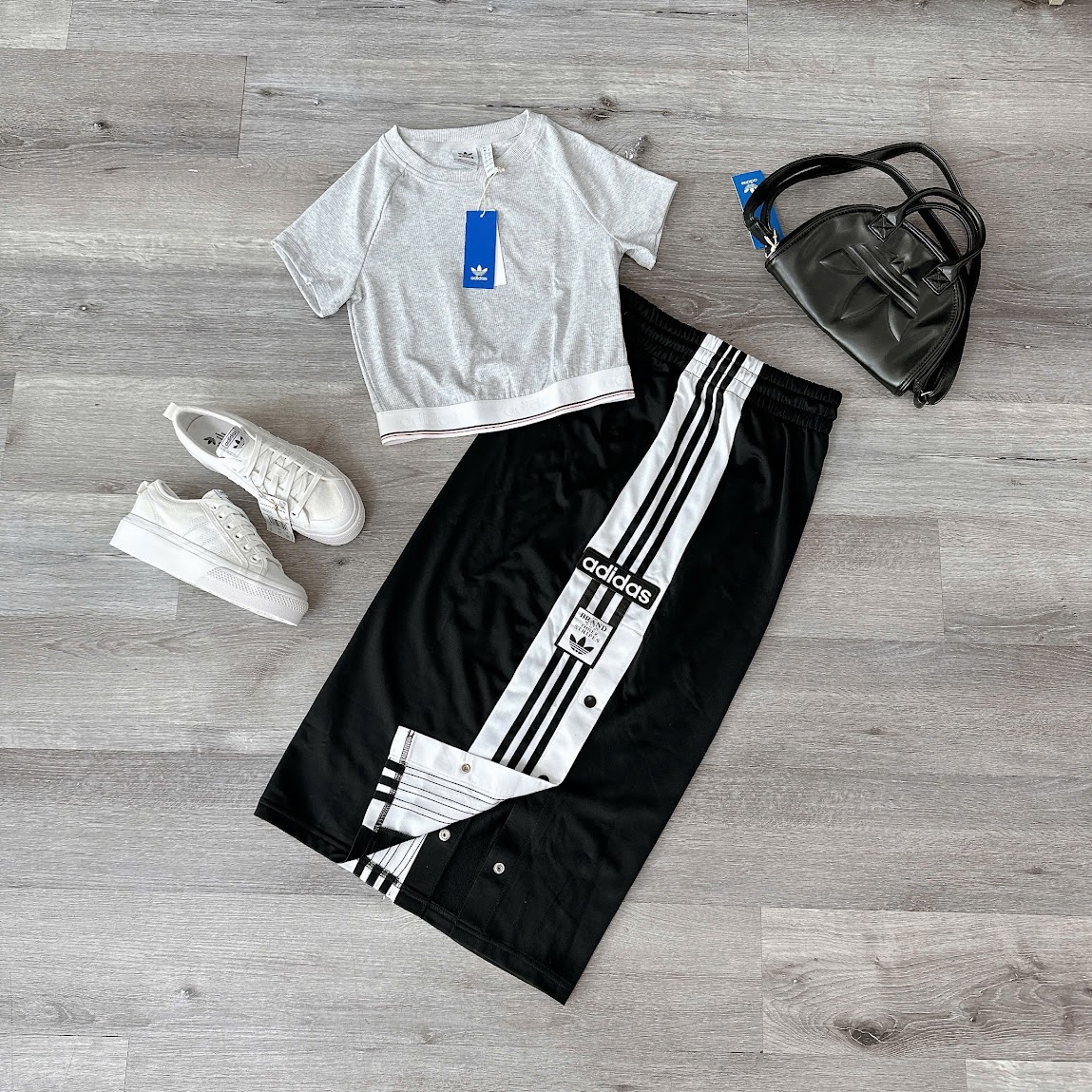 Áo Adidas Tape Waistband Grey [ IS2318 ]