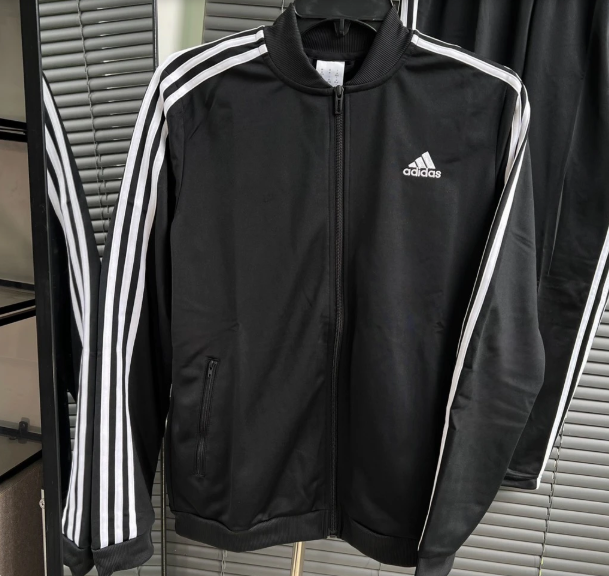 Set Quần Áo Adidas Essentials 3 Stripes Track Suit Đen [ GM5534 ]