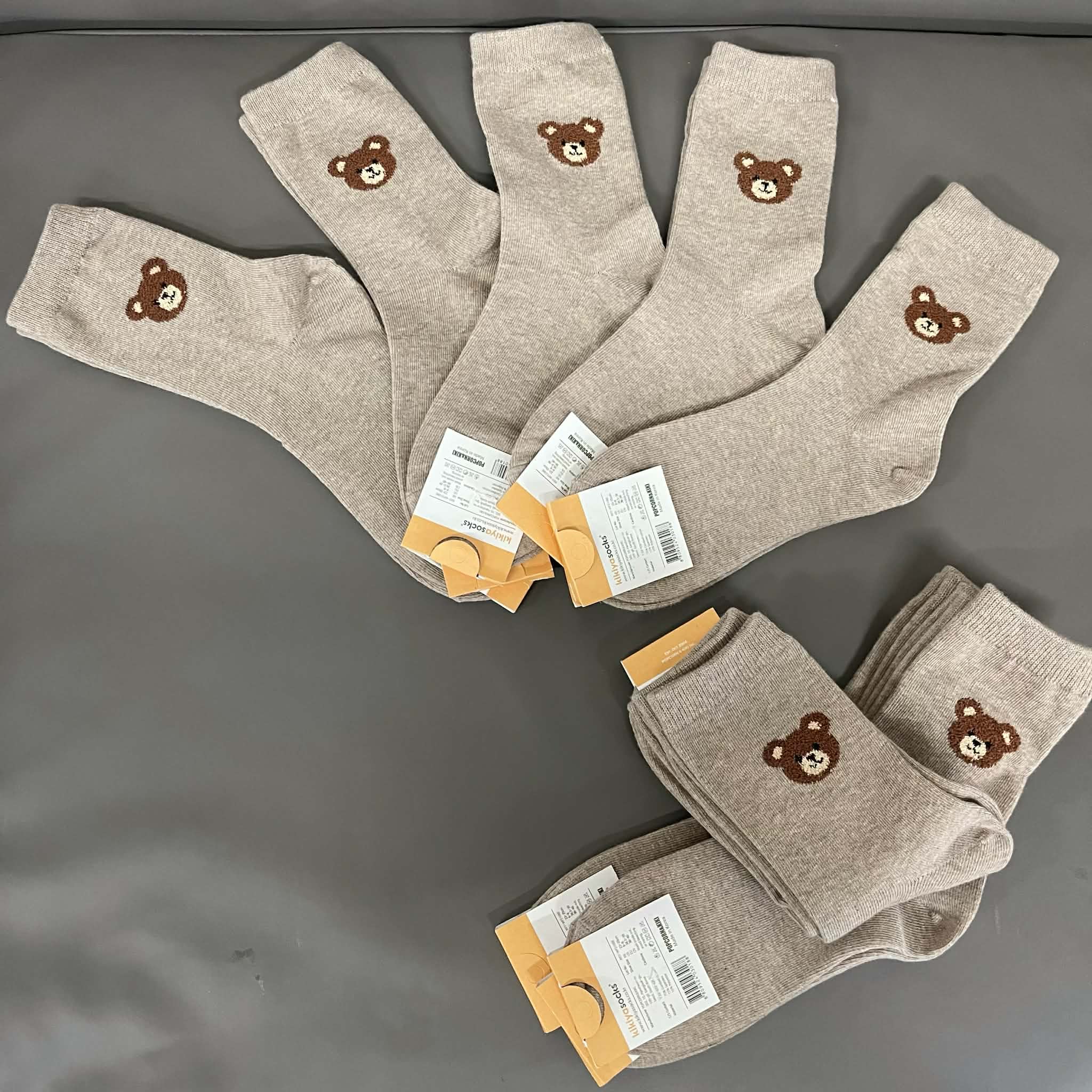 Tất Kikiya Socks 10 Pairs Design Bow Tie