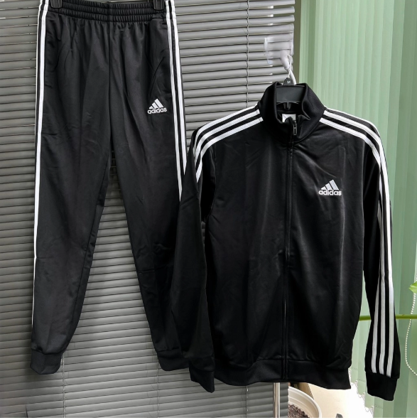 Set Quần Áo Adidas Essentials 3 Stripes Track Suit Đen [ GM5534 ]