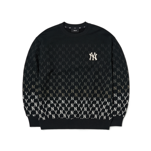 Áo Mlb Monogram Gradation Allover Overfit Swatshirts NY Yankees Black [ 3AMTM1024-50BKS ]