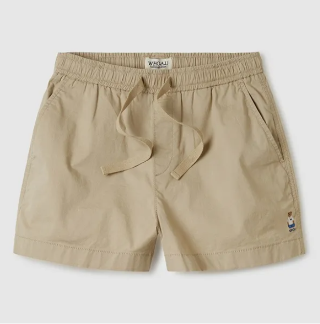 Quần Short Nữ WHOAU Steve Basic Màu Be [ WHTHE2504F-01 ]