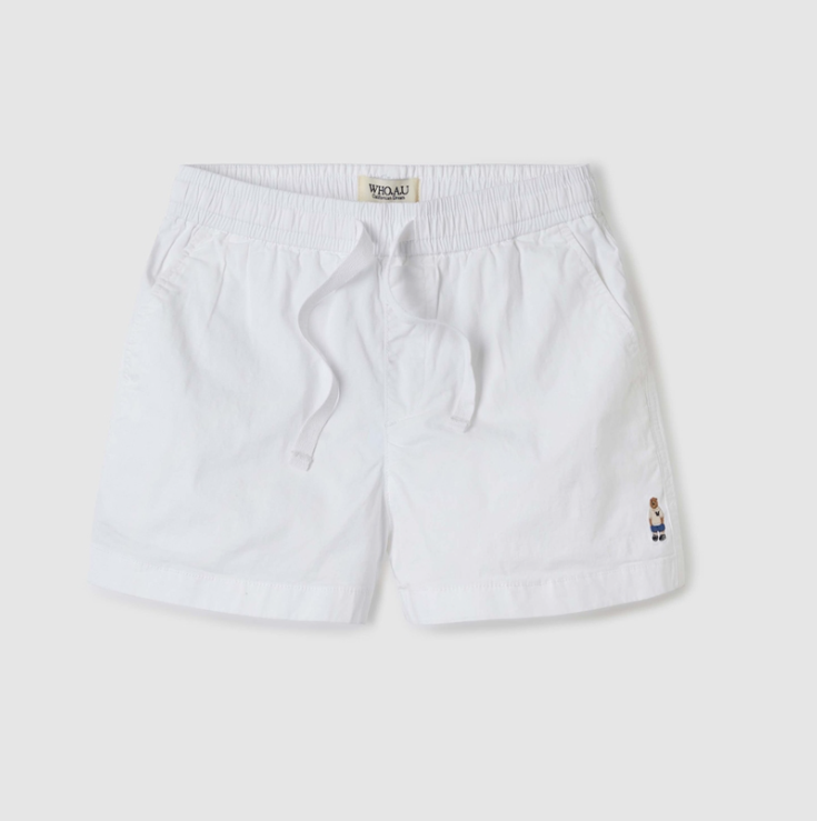 Quần Short Nữ WHOAU Steve Basic Màu Trắng [ WHTHE2504F-02 ]