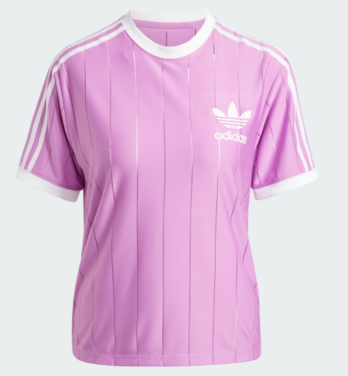 Áo Adidas Adicolor 3-Stripes Pinstripe Tee Purple [ IY7226 ]