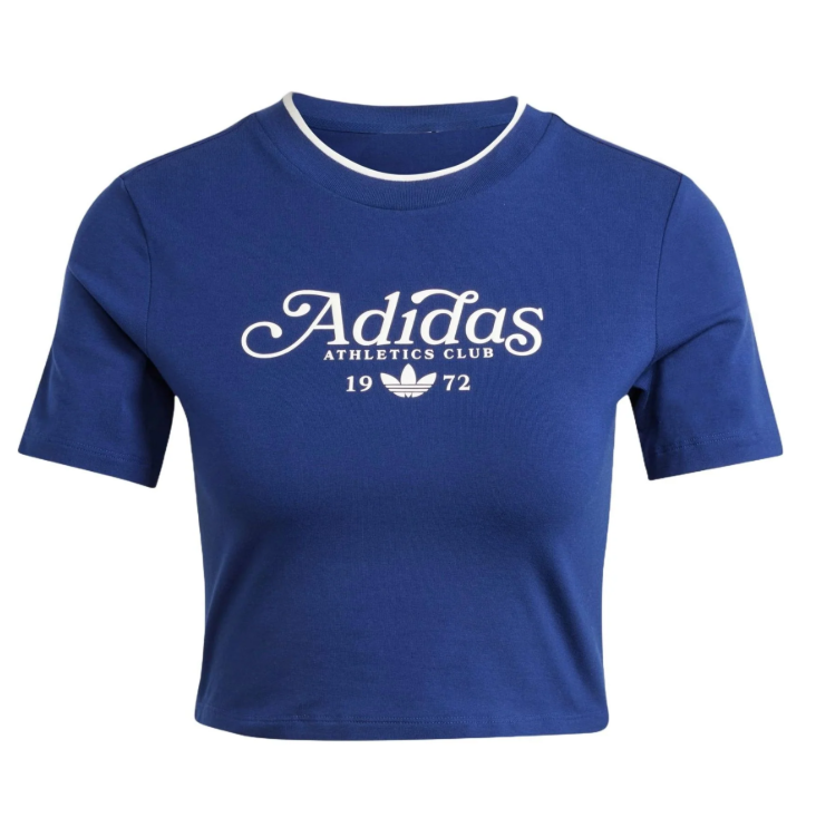 Áo Adidas Graphic Badge Slim 3-Stripes Asia Sizing Dark Blue [ IX3544 ]