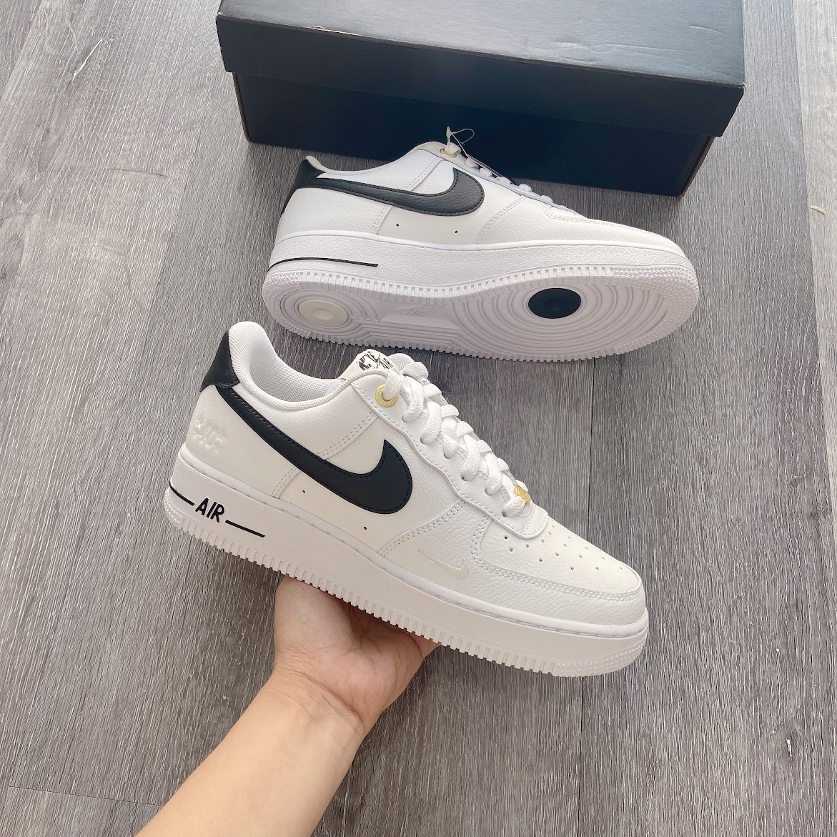 Giày Nike Air Force 1 07 LV8 40th Anniversary White Black [ DQ7658-100 ] (AF1)