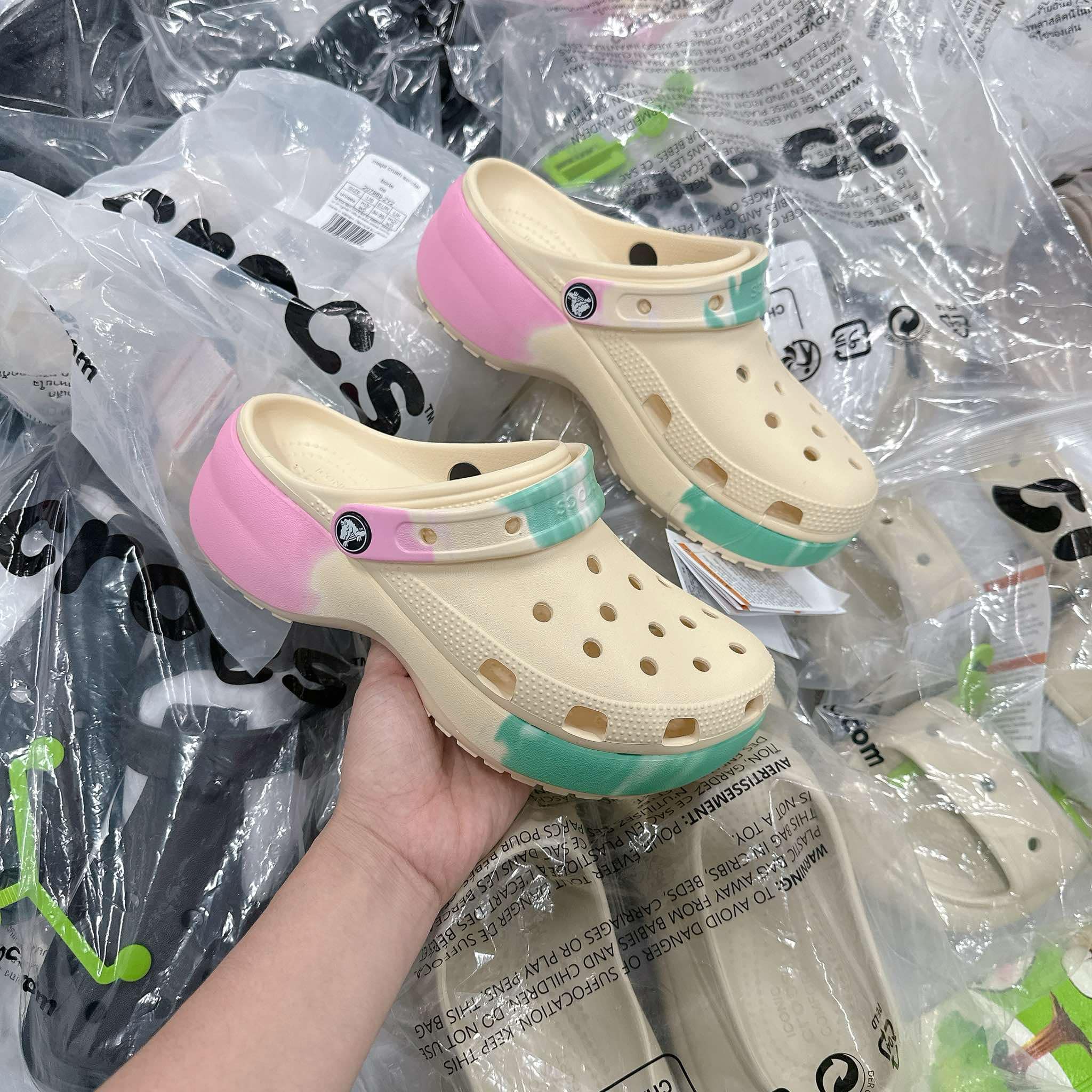 Giày Crocs Classic Platform Ombre Clog [ 208278-1FR ]