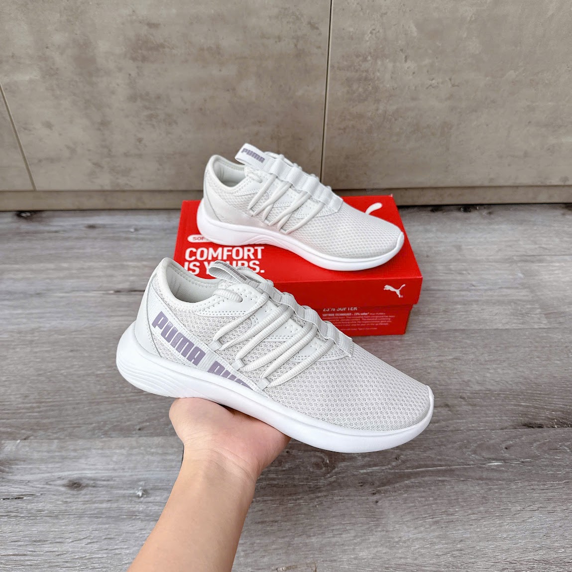 Giày Puma Star Vital Feather Gray Pale Plum [ 194331 24 ]