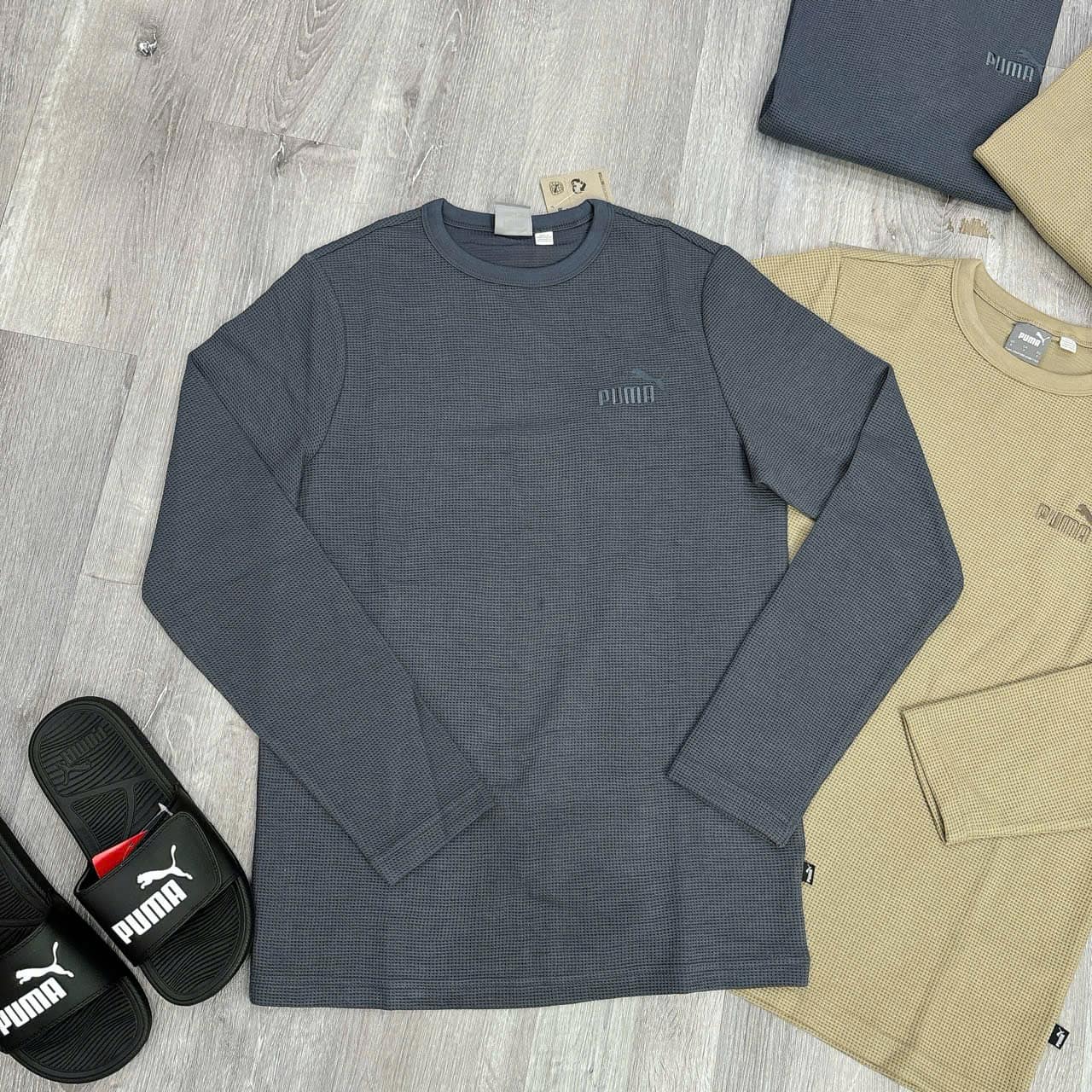 Áo Puma ESS Elevated Logsleeve Màu Ghi [ 681888 69 ]