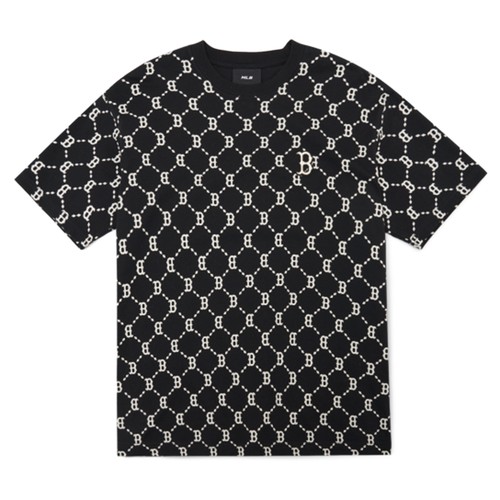 Áo Thun MLB Diamond Monogram Boston Red Sox Màu Đen [3ATSM4023-43BKS]