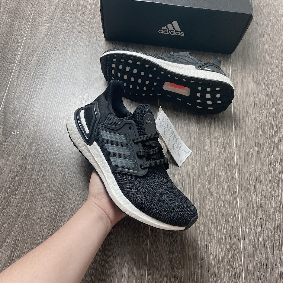 Giày Adidas ULTRABOOST 20 Đen đế trắng EF1043