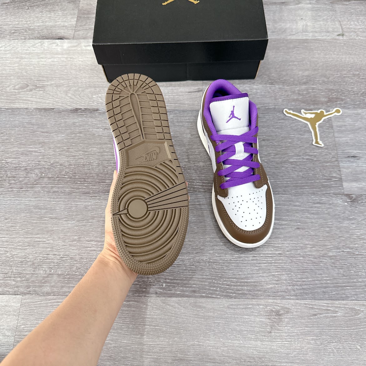 Giày Nike Air Jordan 1 Low Purple Mocha [ 553560 215 ]
