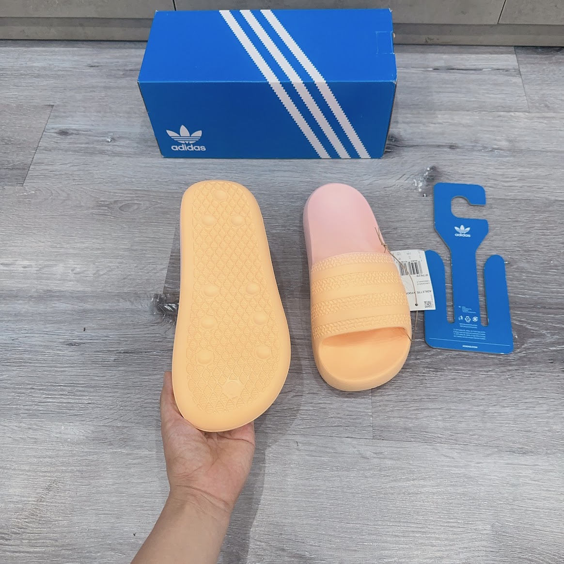 Dép Adidas AYOON Hồng Cam [ IF7629 ]