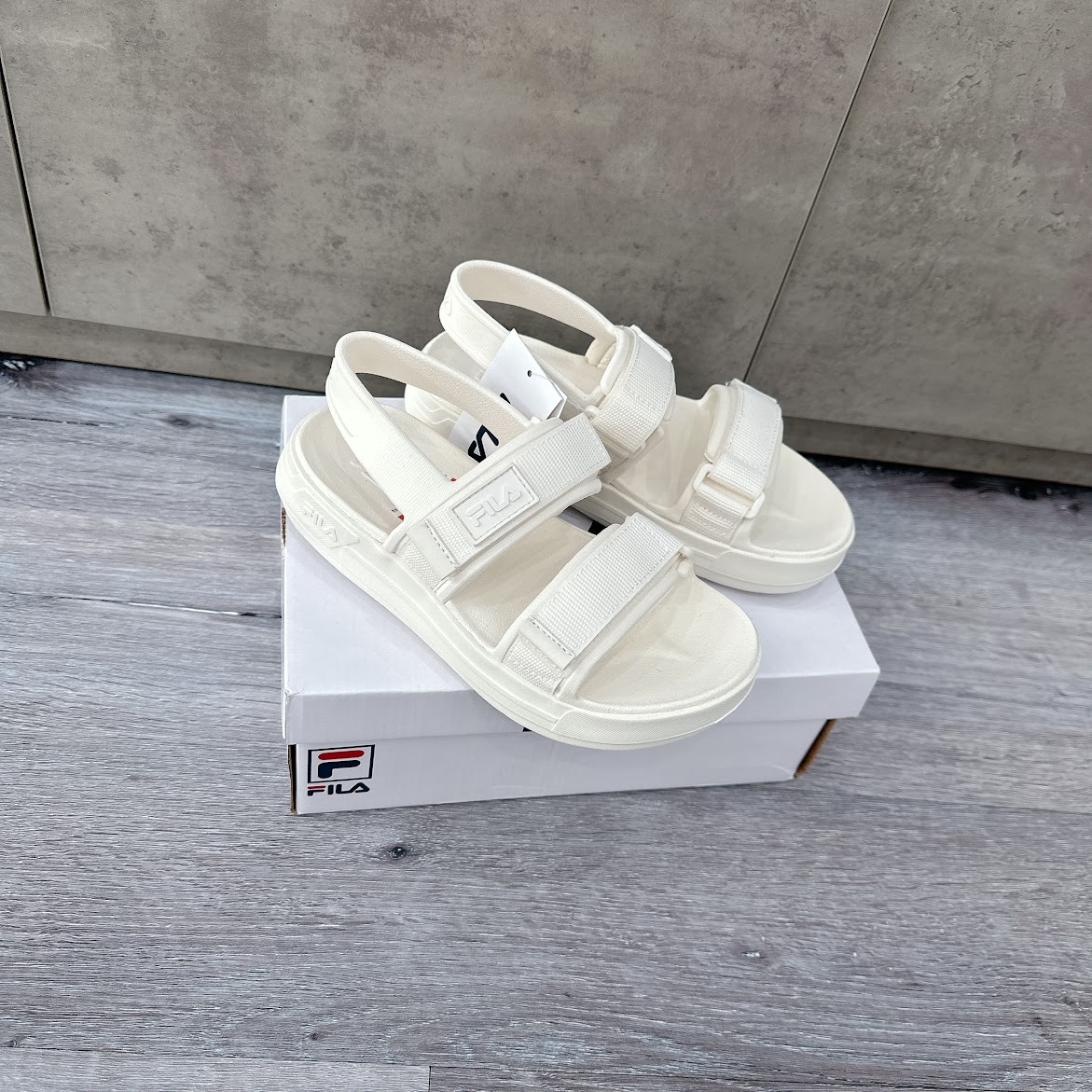 Dép Sandal FILA PONG SD Mẫu mới 2022 White [ 1SM01934E 920 ]