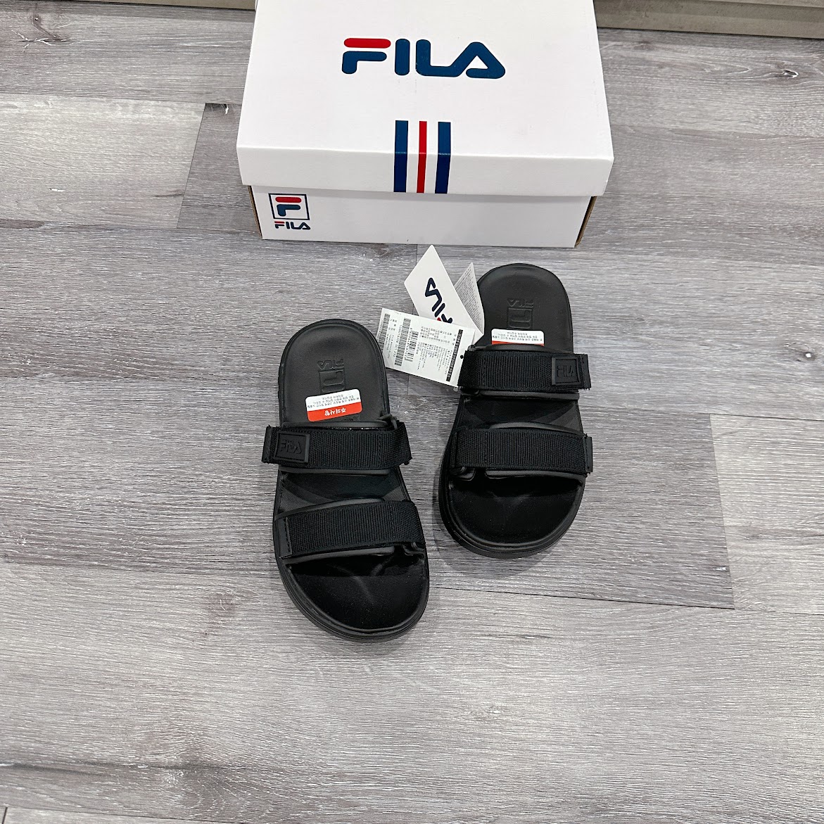 Dép sandal FILA PONG SD Mẫu mới 2022 Black [ 1SM01935E-001 ]