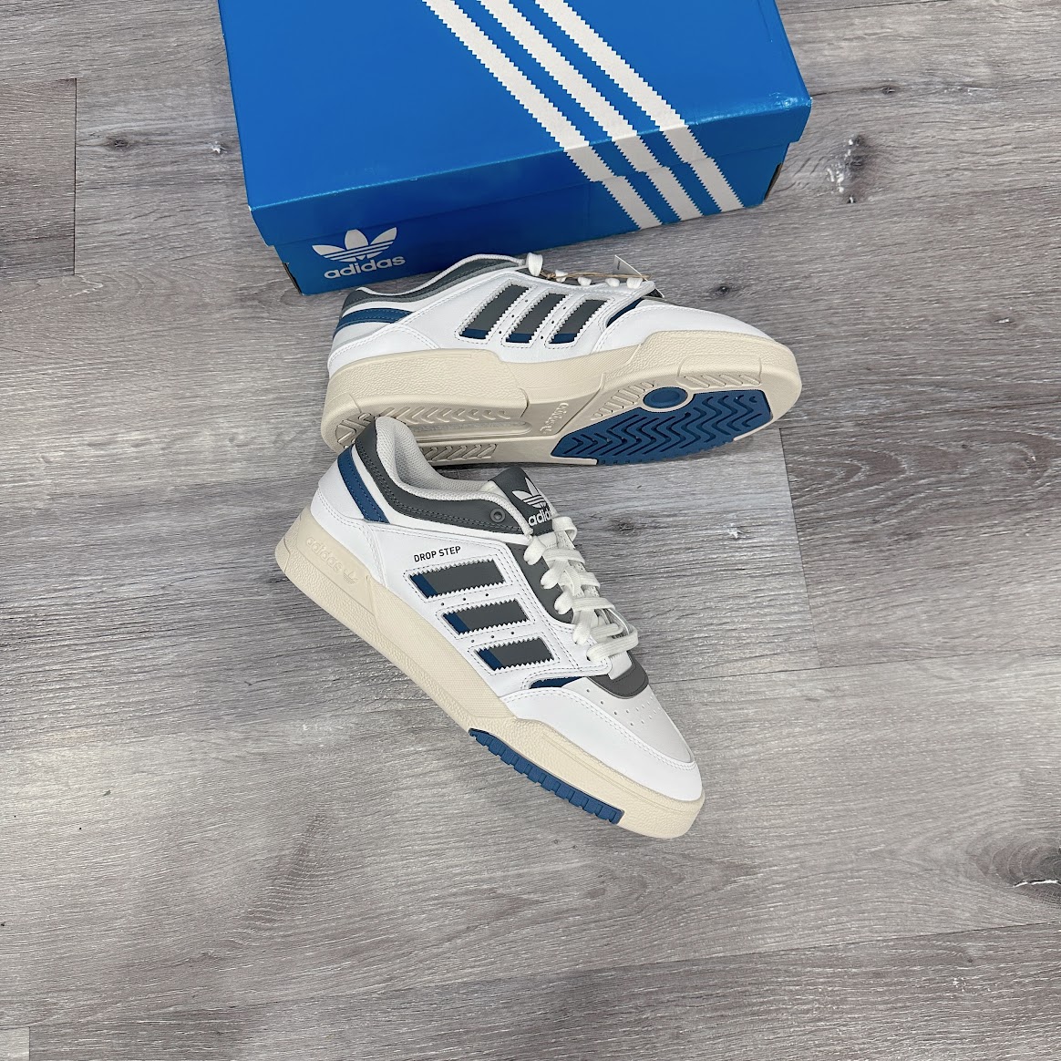 Giày Adidas Drop Step Low Grey Four Crew Blue [ IE1910 ]