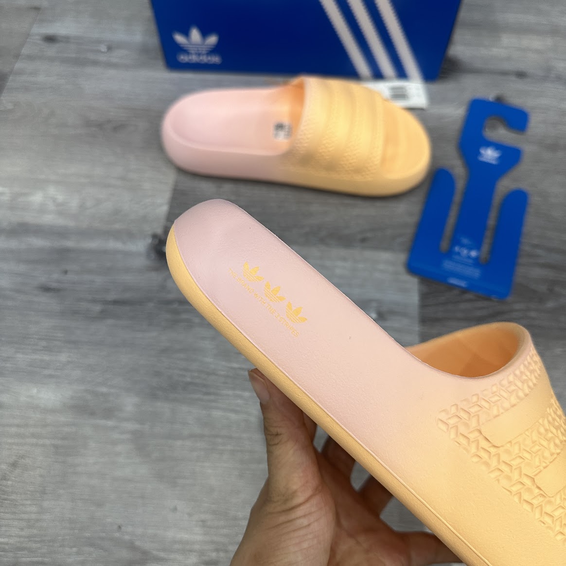 Dép Adidas AYOON Hồng Cam [ IF7629 ]