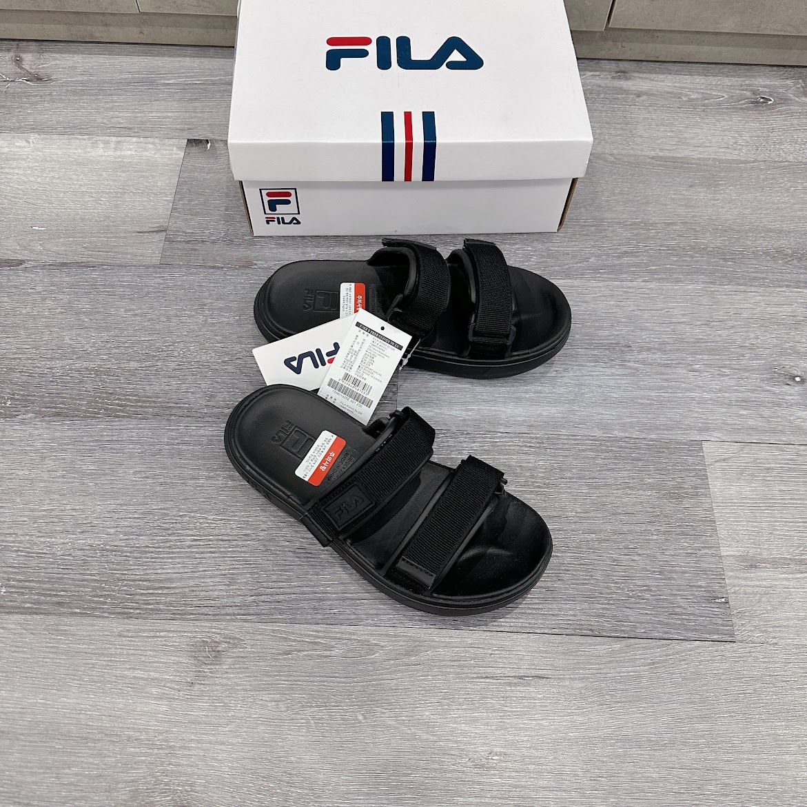 Dép sandal FILA PONG SD Mẫu mới 2022 Black [ 1SM01935E-001 ]