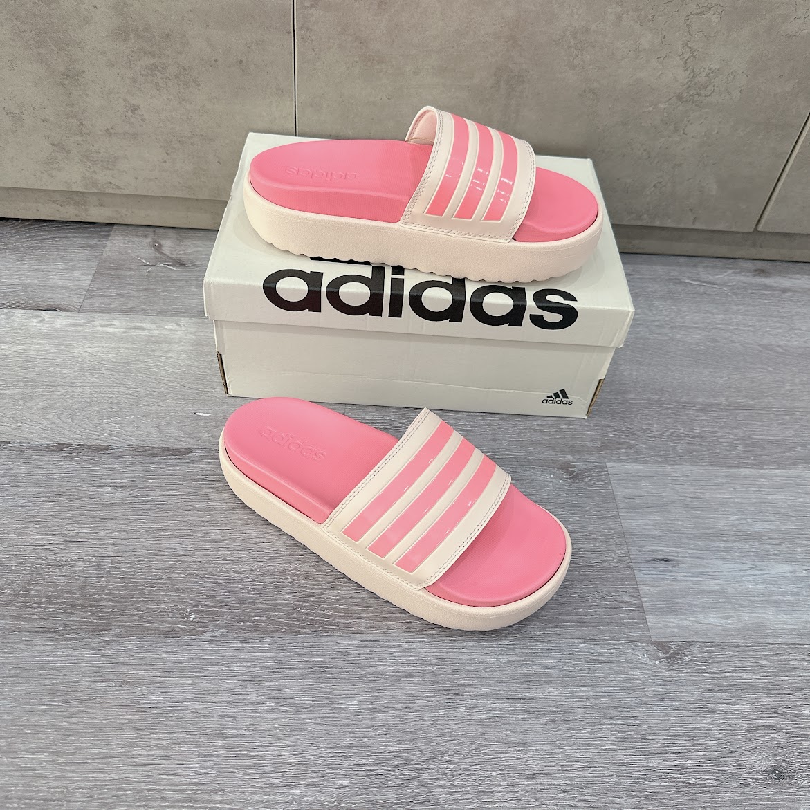 Dép Adidas Adilette Platform Wonder Quartz [ HP9409 ]