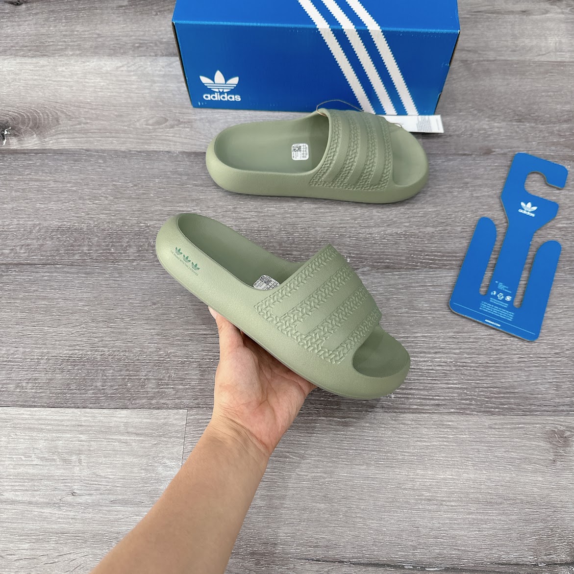 Dép Adidas AYOON Green [ IF7618 ]