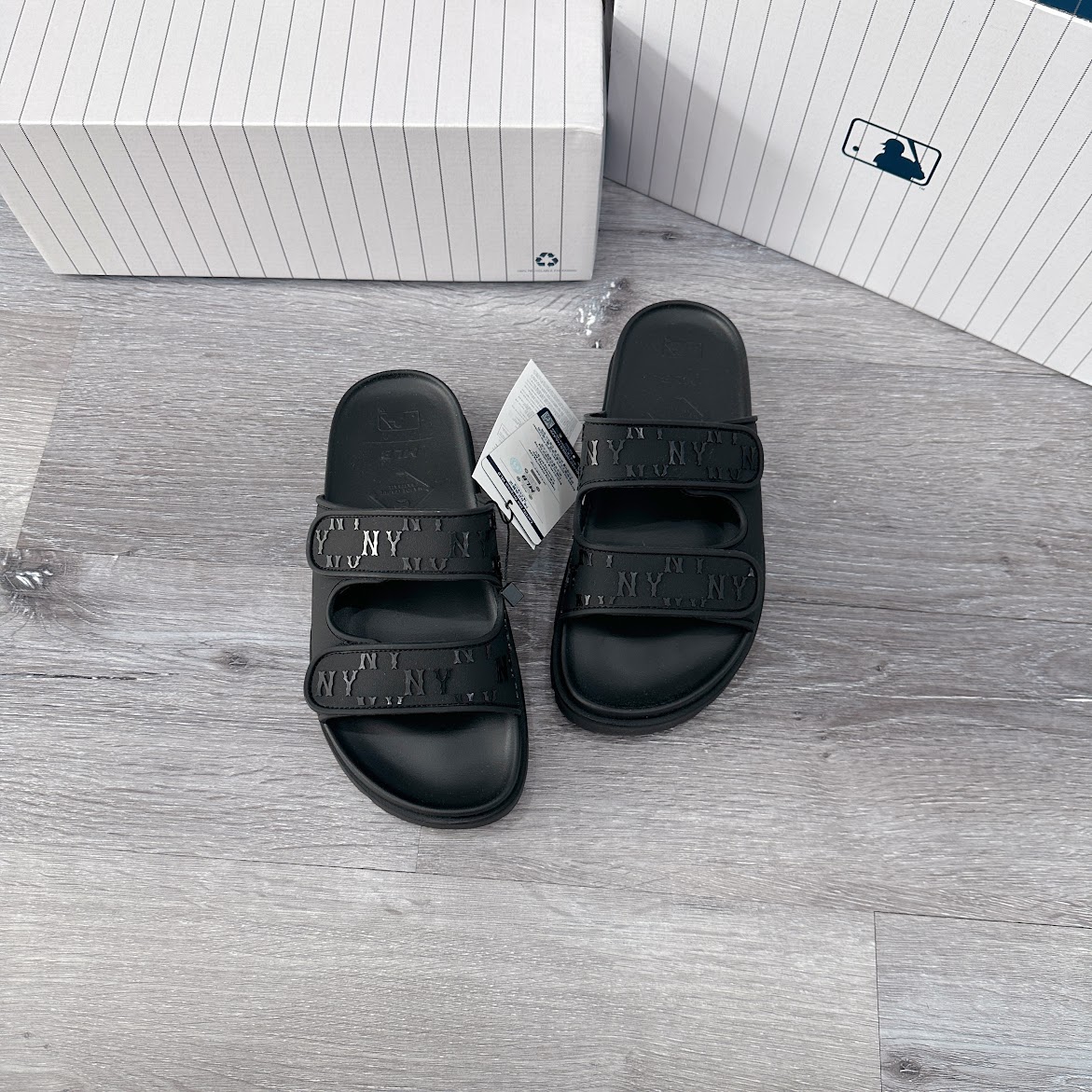 Dép MLB Chunky Bouncer New York Yankees Màu Đen [ 3ALPCBT33-50BKS ]