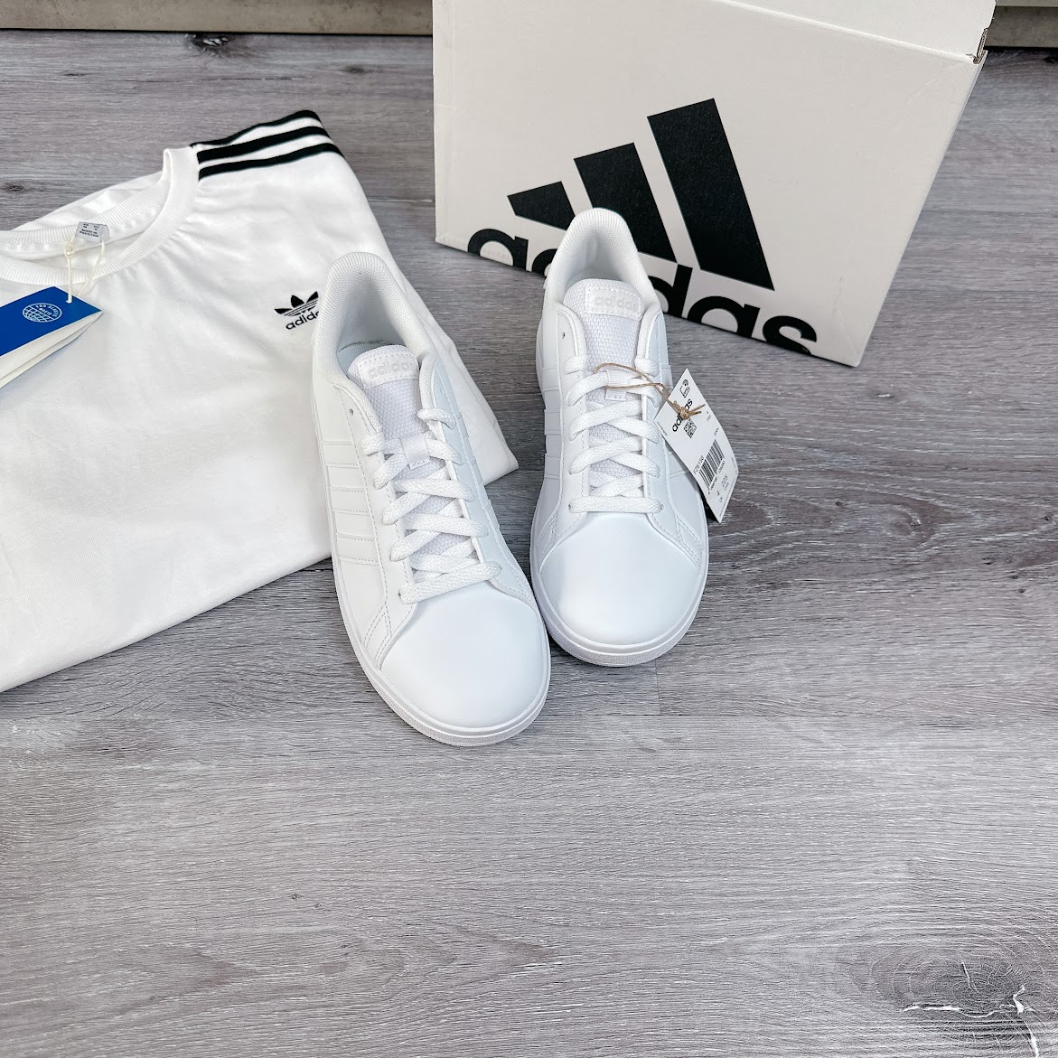 Giày Adidas Grand Court Lifestyle Tennis Lace Up [ FZ6158 ]