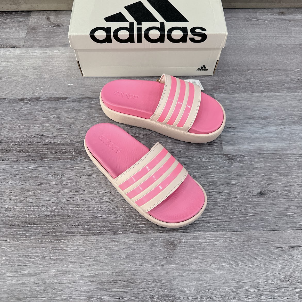 Dép Adidas Adilette Platform Wonder Quartz [ HP9409 ]