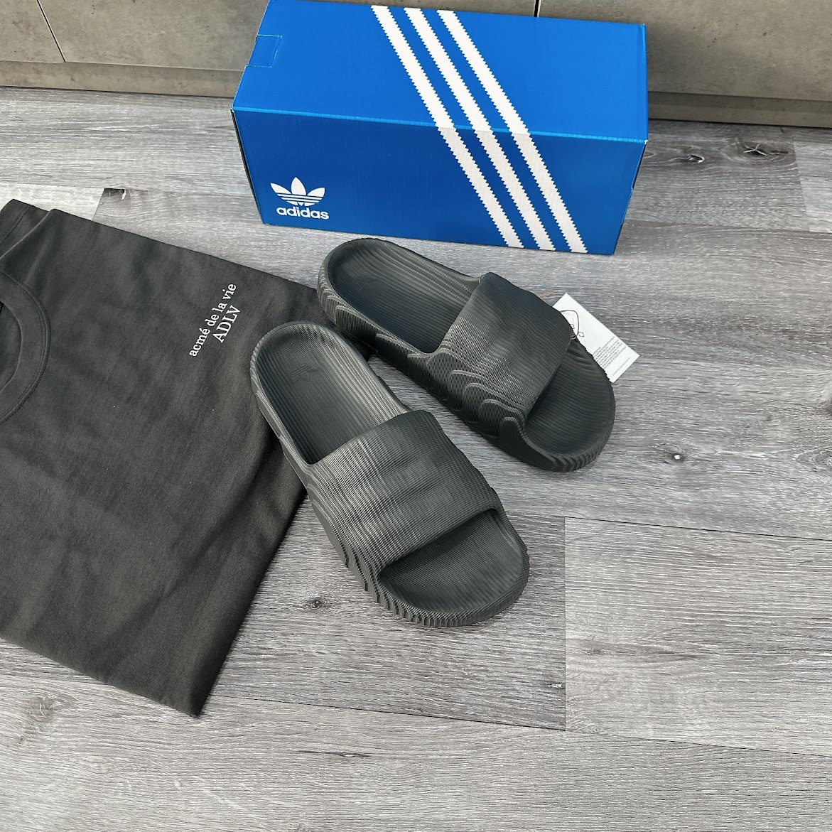Dép Adidas Adilette 22 Grey Five New 2023 [ HP6522 ]