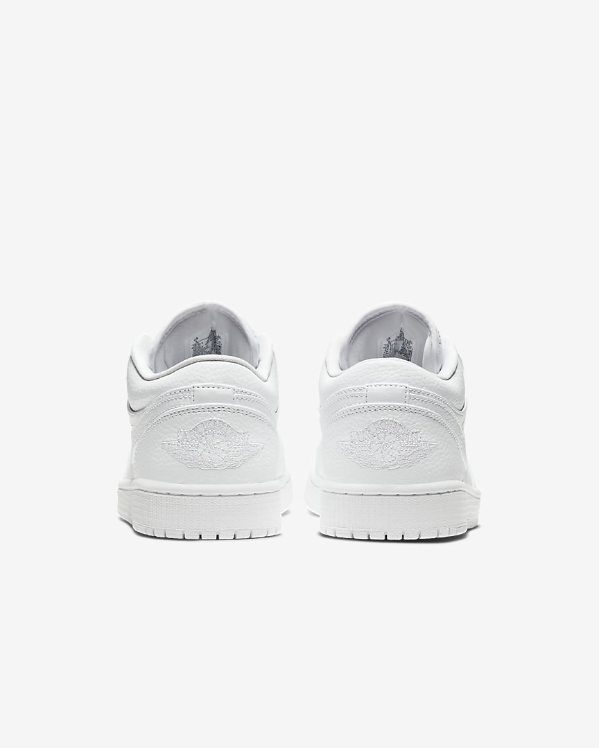 AIR JORDAN 1 LOW  ALL WHITE CODE Men 553558 130