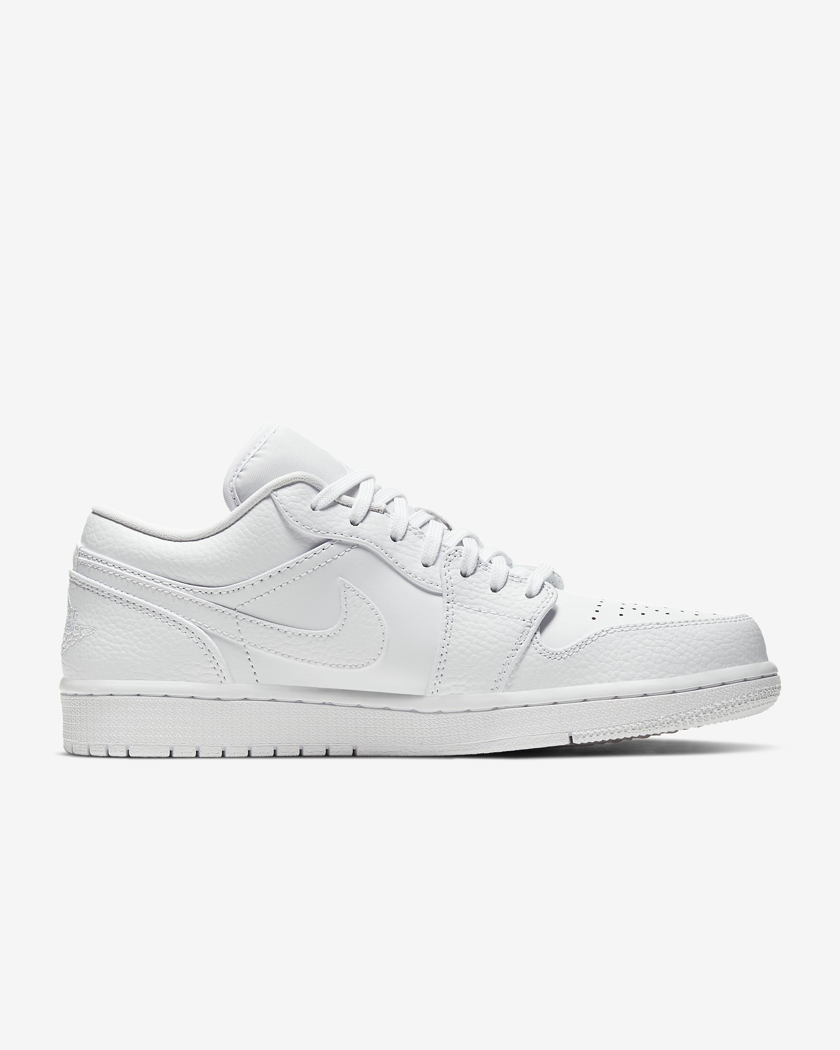 AIR JORDAN 1 LOW  ALL WHITE CODE Men 553558 130