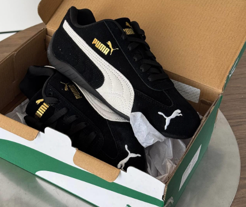 Giày Puma Speedcat OG Black White GS [ 401698-01 ]