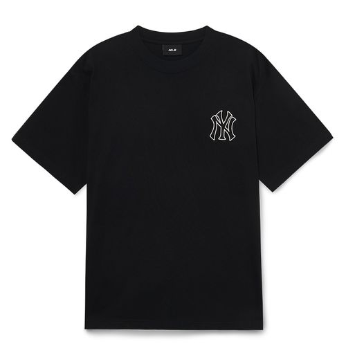 Áo Phông MLB Basic Mega Logo Overfit New York Yankees Màu Đen [ 3ATSB0433-50BKS ]