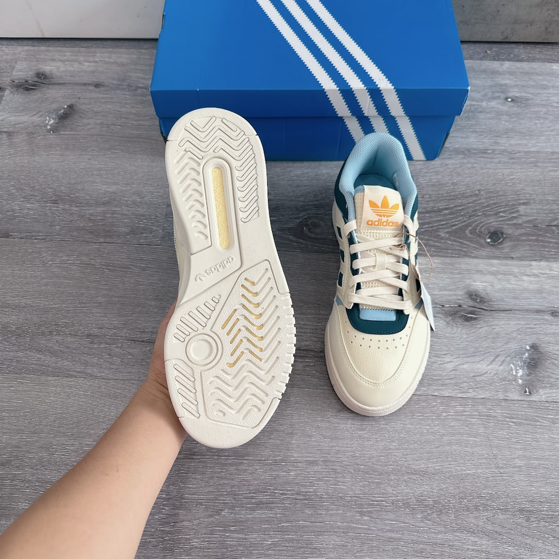 Giày Adidas Originals Drop Step Shoes White Blue Navy [ IF2617 ]