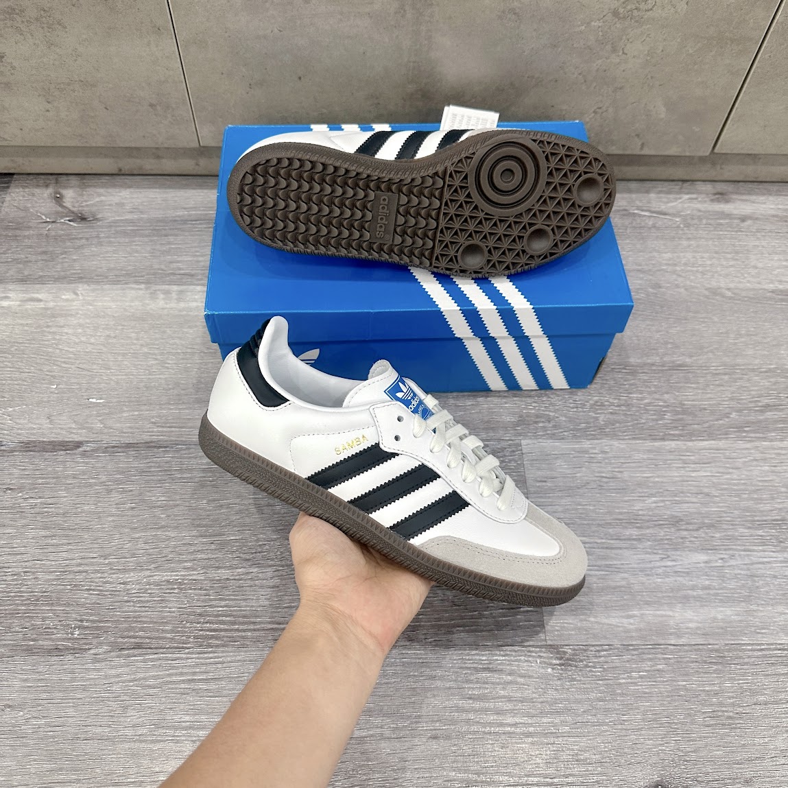 Giày Adidas Samba OG White [ IE3675 ]